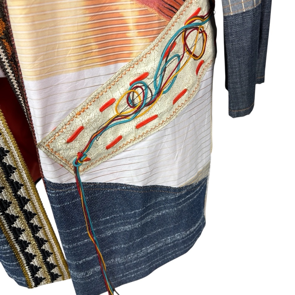 Save The Queen Multicolor Patchwork Jacket Blazer… - image 4